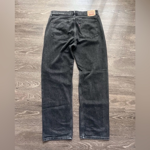 Levi's Low Pro Straight Leg Jeans Women's 30 Black Faded Jeans - Picture 7 of 14